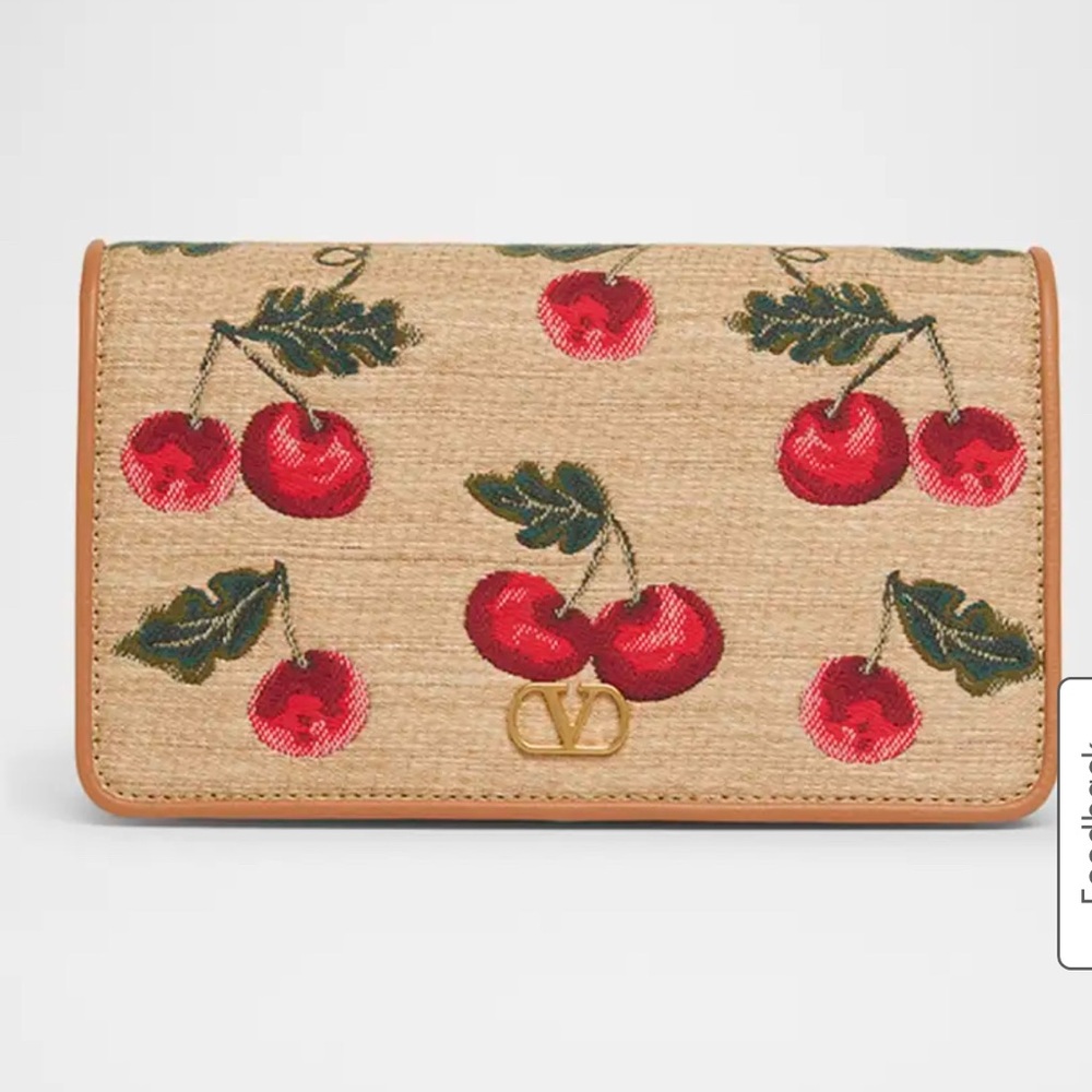 Valentino Valentino Garavani
VLOGO Signature Mini Cherries Jacquard Shoulder Bag